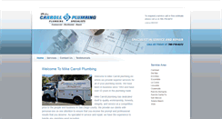 Desktop Screenshot of carrollplumbinginc.com